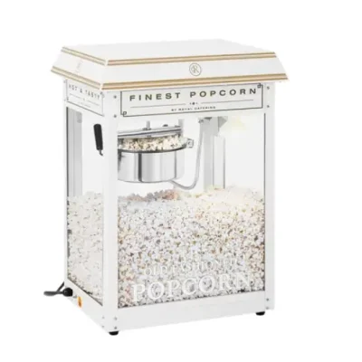 Leje af hvid popcornmaskine