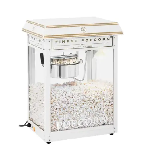 Leje af hvid popcornmaskine